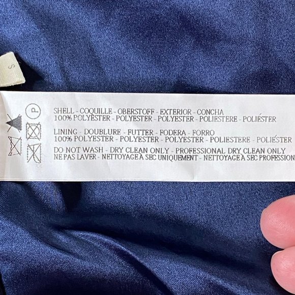 Capulet Navy Blue Satin Boyfriend Blazer NWT Sz M - Picture 12 of 12